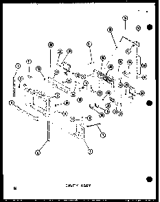 Cavity Assy Diagram and Parts List for SRI19W-A-P60350-49WA  Amana Refrigerator
