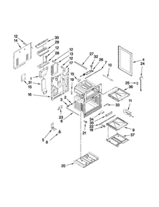 Chassis Parts Diagram and Parts List for MGR6775BDQ17  Maytag Range
