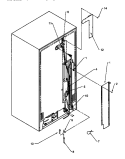 BACK UNIT Diagram and Parts List for SRI20S2E P1190101W E Amana Refrigerator