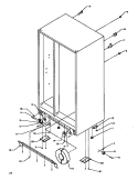 DRAIN AND ROLLERS Diagram and Parts List for SXD19N P1168802W Amana Refrigerator