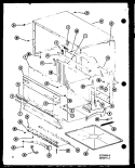 Page 2 Diagram and Parts List for RR-8A P7355801M Amana Microwave