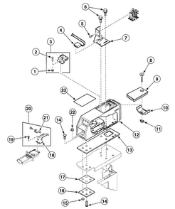 Meter Case 1 Diagram and Parts List for SDE107WF  Speed Queen Dryer