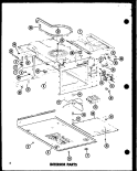 INTERIOR PARTS Diagram and Parts List for ML-2 P7290902M Amana Microwave