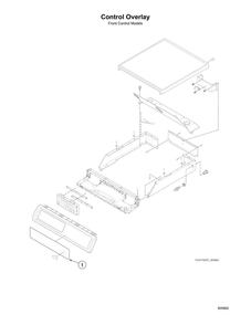 Control Overlay Diagram and Parts List for LFNE5BSP115TW01  Speed Queen Washer