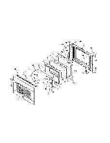 Door Diagram and Parts List for 79032363410  Kenmore Range