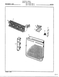 Heater Diagram and Parts List for 7539A REV A Norge Dryer