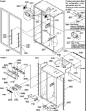 LADDERS AND LIGHT SHIELDS Diagram and Parts List for S148CA01 P1305502W Amana Refrigerator