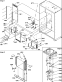 EVAP AREA Diagram and Parts List for S148CA01 P1305502W Amana Refrigerator