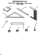INSTAMOUNT KIT Diagram and Parts List for 21C3MS P1156603R Amana Air Conditioner