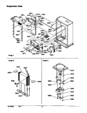 EVAP AREA Diagram and Parts List for S148DA03 P1305601W Amana Refrigerator