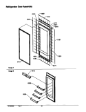 REF DOOR ASSY Diagram and Parts List for S148DA03 P1305601W Amana Refrigerator