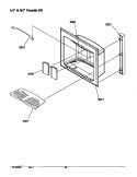 1 / 4`` & 3 / 4`` FACADE KIT Diagram and Parts List for S148DA03 P1305601W Amana Refrigerator