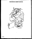 Page 1 Diagram and Parts List for DMO-560  Amana Microwave