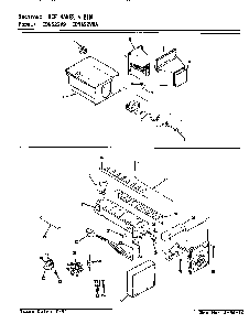Ice Maker & Bin Diagram and Parts List for CDNS22V9A BR35A Maytag Refrigerator