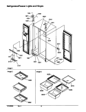 REF / FZ LIGHTS AND HINGES Diagram and Parts List for SXD23VW P1315301W W Amana Refrigerator
