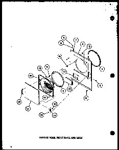 Section 6 Diagram and Parts List for LG2512 P7762230W W Amana Dryer