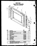INNER DOOR ASSY Diagram and Parts List for DMO-560  Amana Microwave