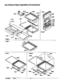 DELI, SHELVES CRISPER ASSEMBLIES & ACS Diagram and Parts List for SRD21VW P1315501W W Amana Refrigerator