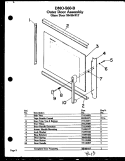 OUTER DOOR ASSY Diagram and Parts List for DMO-560  Amana Microwave