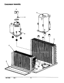 COMPRESSOR ASSY Diagram and Parts List for AE18090C2L P1225016R Amana Air Conditioner
