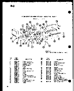 8 Cube Compact Ice Maker Diagram and Parts List for BKI-20E-L-P74702-7WL  Amana Refrigerator