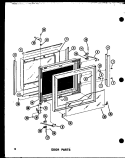 Part Location Diagram of C8756101 Whirlpool Outer Door Glass