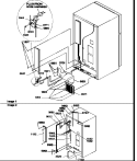 CABINET BACK Diagram and Parts List for TXI18VE P1302402W E Amana Refrigerator