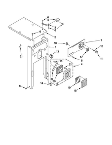 Panel And Control Parts Diagram and Parts List for TC607X2  Jenn-Air Trash Compactor