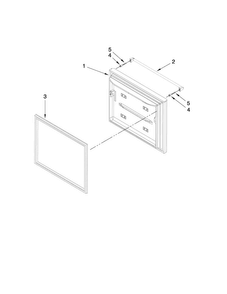 Freezer Door Parts Diagram and Parts List for JFC2089WEP5  Jenn-Air Refrigerator