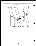 CONTROL PANEL PARTS Diagram and Parts List for MWP211  Caloric Microwave