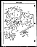 INTERIOR PARTS Diagram and Parts List for MWP211  Caloric Microwave