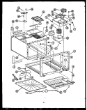 INTERIOR PARTS Diagram and Parts List for MWR212  Caloric Microwave