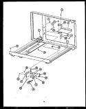 INTERIOR PARTS Diagram and Parts List for MWR212  Caloric Microwave
