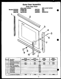 Page 3 Diagram and Parts List for DMO660B  Amana Microwave