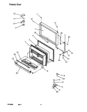 FZ DOOR Diagram and Parts List for TR22S4W P1196202W W Amana Refrigerator