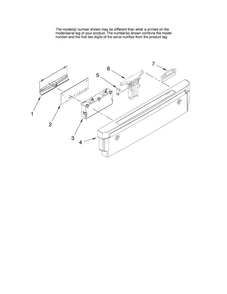 Control Panel Parts Diagram and Parts List for MDBH968AWB3  Maytag Dishwasher