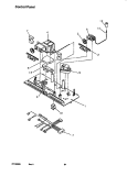 CONTROL PANEL Diagram and Parts List for TR22S4W P1196202W W Amana Refrigerator