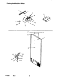 FACTORY INSTALLED ICE MAKER Diagram and Parts List for TRI22S4E P1196303W E Amana Refrigerator