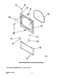 LOWER ACCESS PANEL, FRONT PANEL AND SEAL Diagram and Parts List for LGS33AW PLGS33AW Speed Queen Dryer