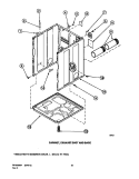 CABINET, EXHAUST DUCT AND BASE Diagram and Parts List for LGS33AW PLGS33AW Speed Queen Dryer