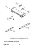 MOTOR CONN BLOCK / TERM EXTRACTOR TOOLS Diagram and Parts List for LGS33AW PLGS33AW Speed Queen Dryer