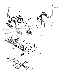 Control Panel Diagram and Parts List for TA18R3L-P1158307WL  Amana Refrigerator