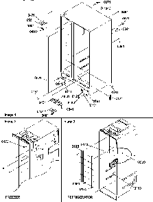 Cabinet Parts Diagram and Parts List for SQD25VW-P1190430WW  Amana Refrigerator