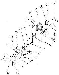 Ice Maker Diagram and Parts List for 36051-P1122003W  Amana Refrigerator