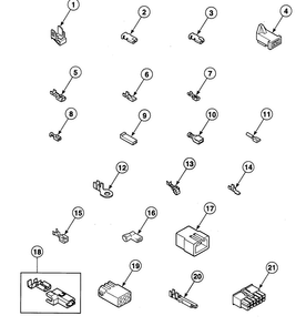 Terminals Diagram and Parts List for SDEY07QF1500  Speed Queen Dryer