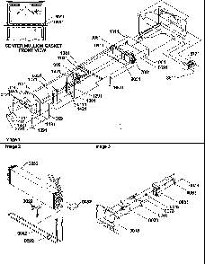 Evaporator And Fan Motor Assemblies Diagram and Parts List for TR21S4E-P1196105WE  Amana Refrigerator