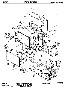 Replacement Parts Diagram and Parts List for MX1550000  Amana Microwave