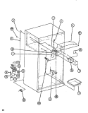 CABINET Diagram and Parts List for TLI20N P1106223W Amana Refrigerator