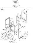 CABINET Diagram and Parts List for ARH6710E P1143604N E Amana Range