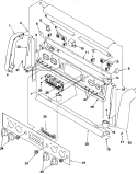BACKGUARD Diagram and Parts List for ARH6710E P1143604N E Amana Range